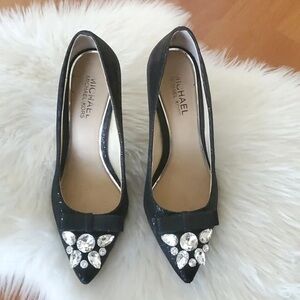 Michael Kors Black Embellished Women's Shoes